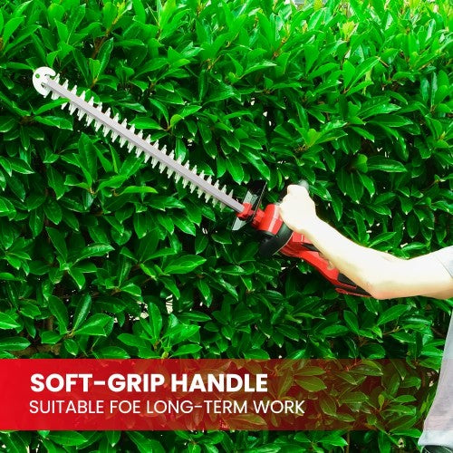 PULITUO 20V Hedge Trimmer, Cordless Battery Trimmer with 52cm Dual-Action Laser Blade, 1.5cm Cutting Capacity, 2400 SPM, 2.0Ah Li-ion Garden Battery PULITUO 20V Hedge Trimmer, Cordless Battery Trimmer with 52cm Dual-Action Laser Blade, 1.5cm Cutting Capacity, 2400 SPM, 2.0Ah Li-ion Garden Battery